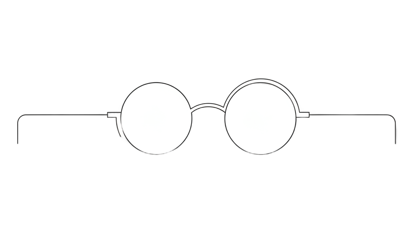 glasses outline png PNG transparent background