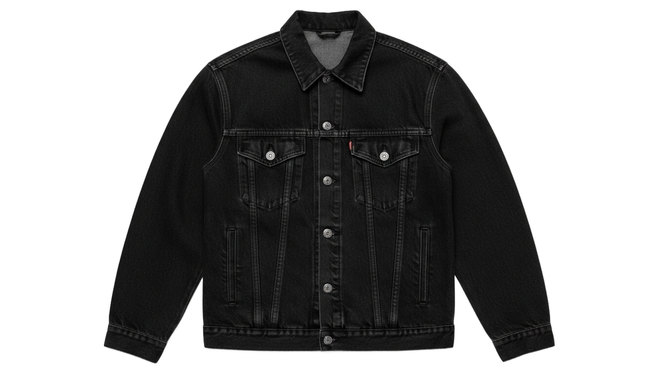 black denim jacket png PNG transparent background