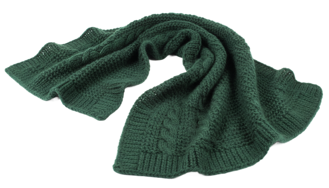 green scarf png PNG transparent background