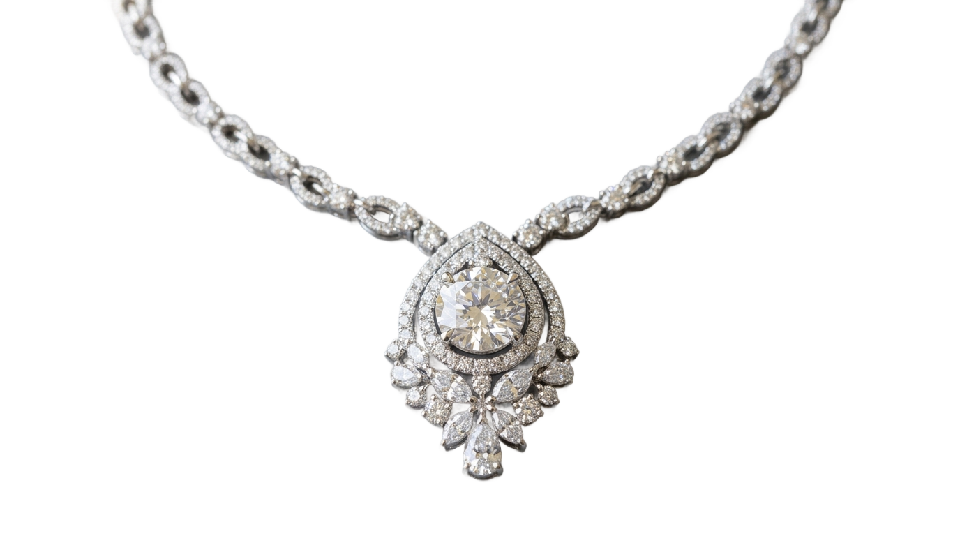 png diamond necklace designs with price PNG transparent background