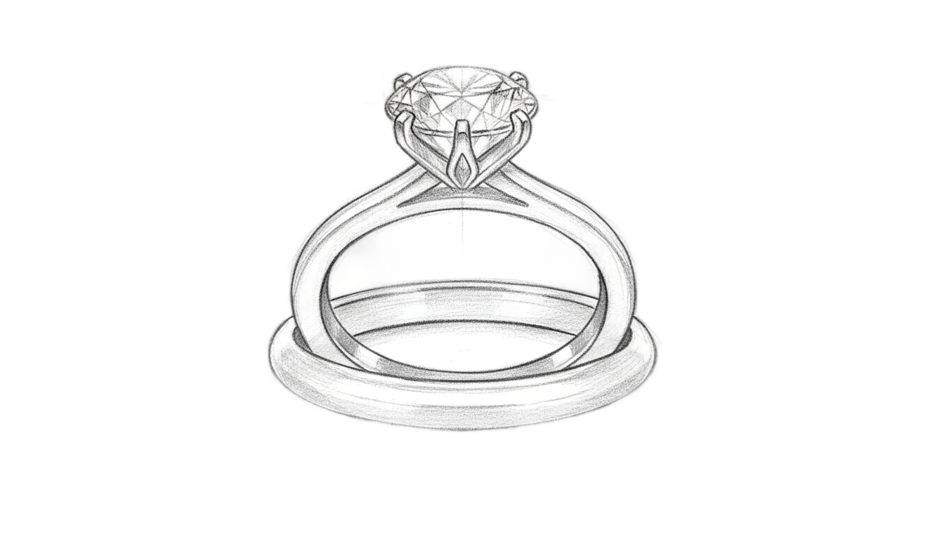 wedding ring drawing png PNG transparent background