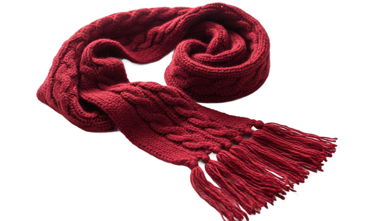 red scarf png PNG transparent background