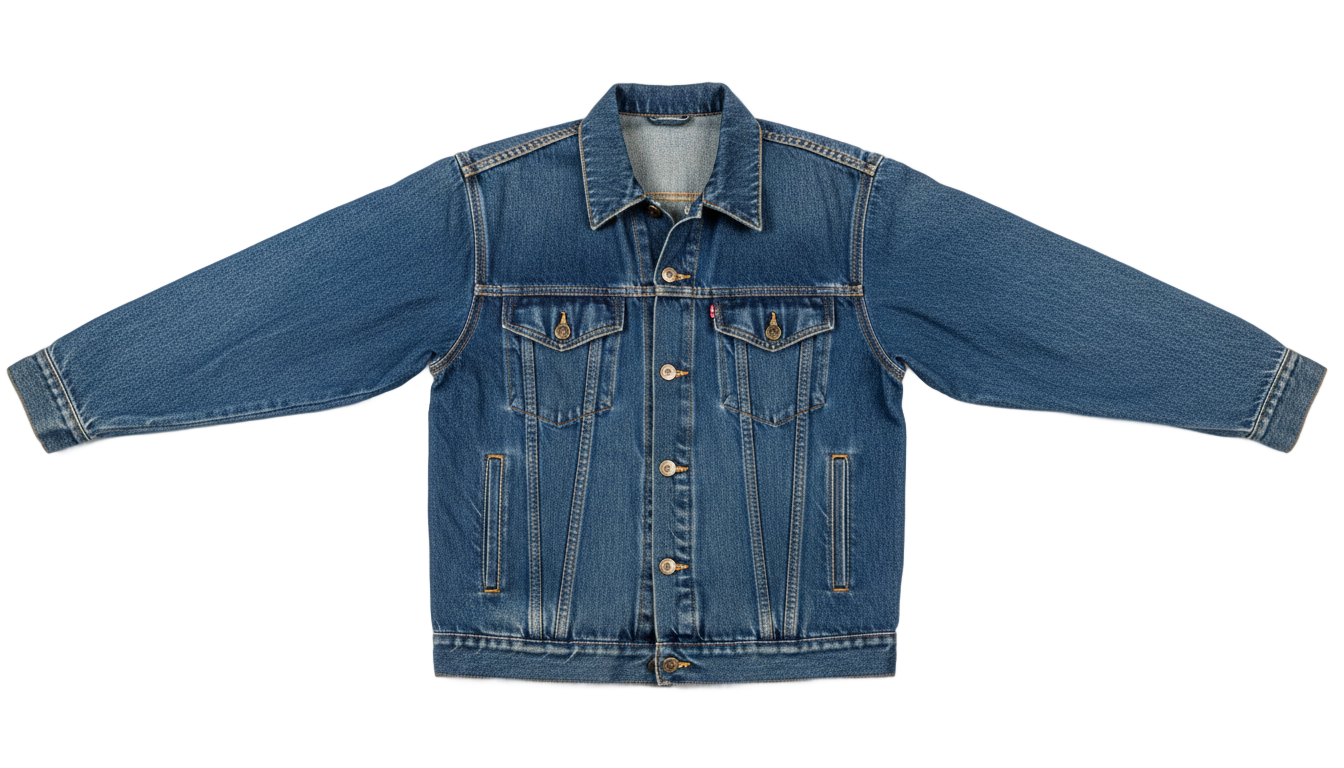 denim jacket template png PNG transparent background