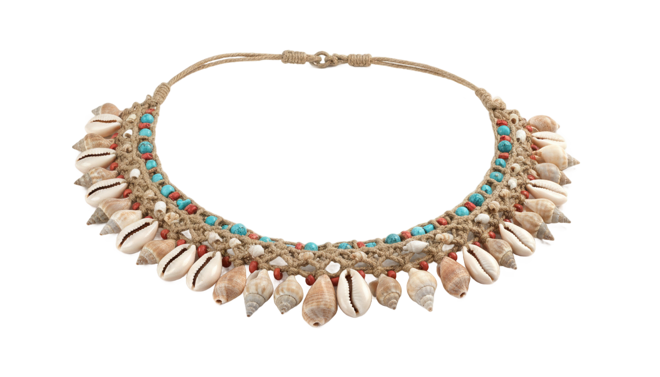 shell necklace png PNG transparent background