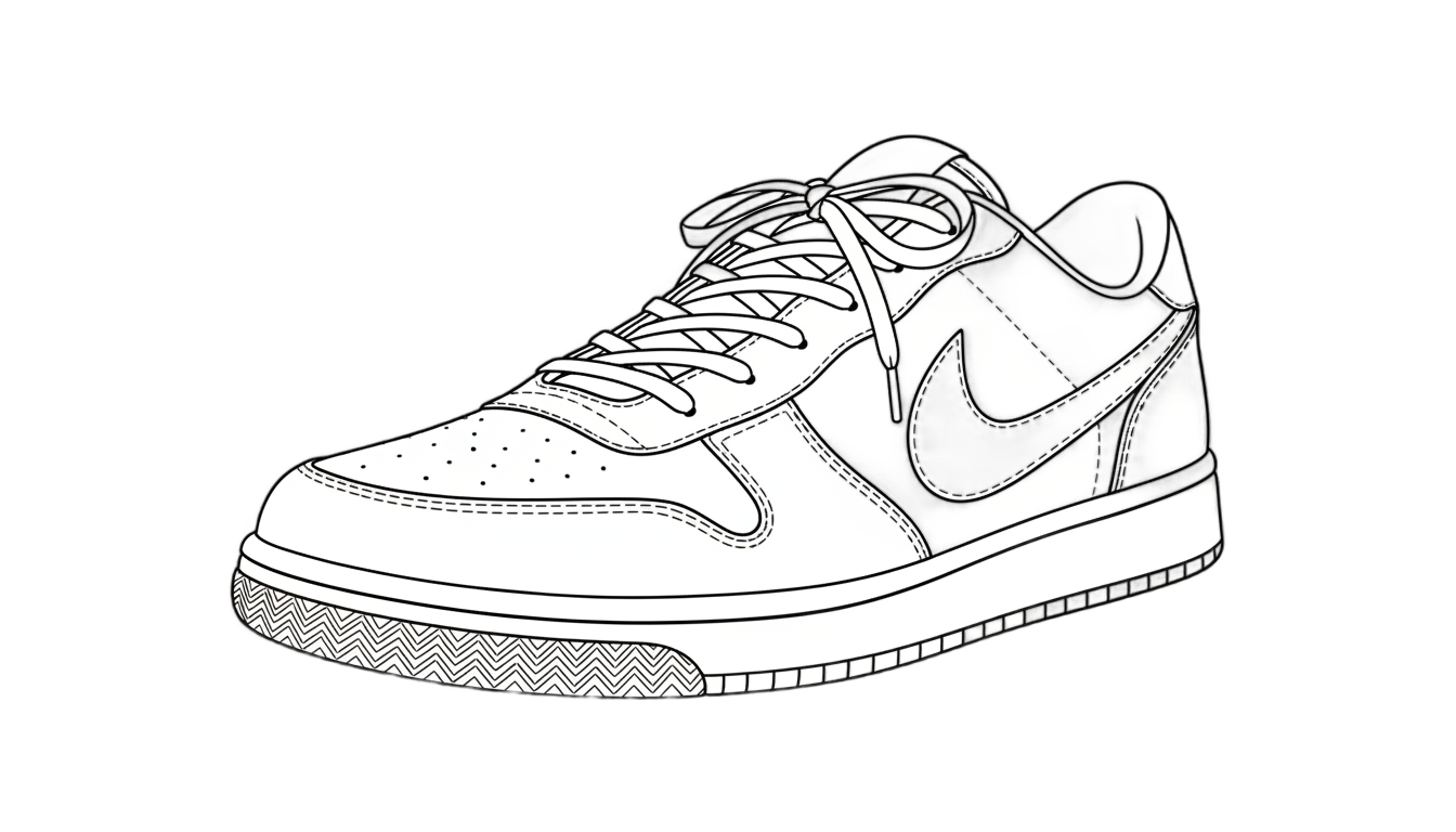 sneaker outline png PNG transparent background