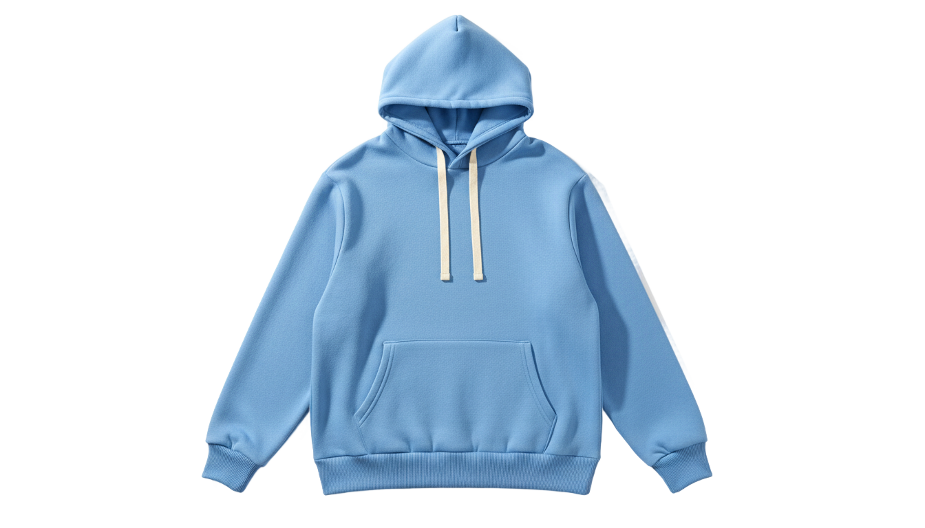 light blue hoodie png PNG transparent background