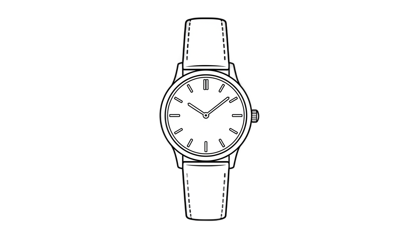 watch clipart black and white png PNG transparent background