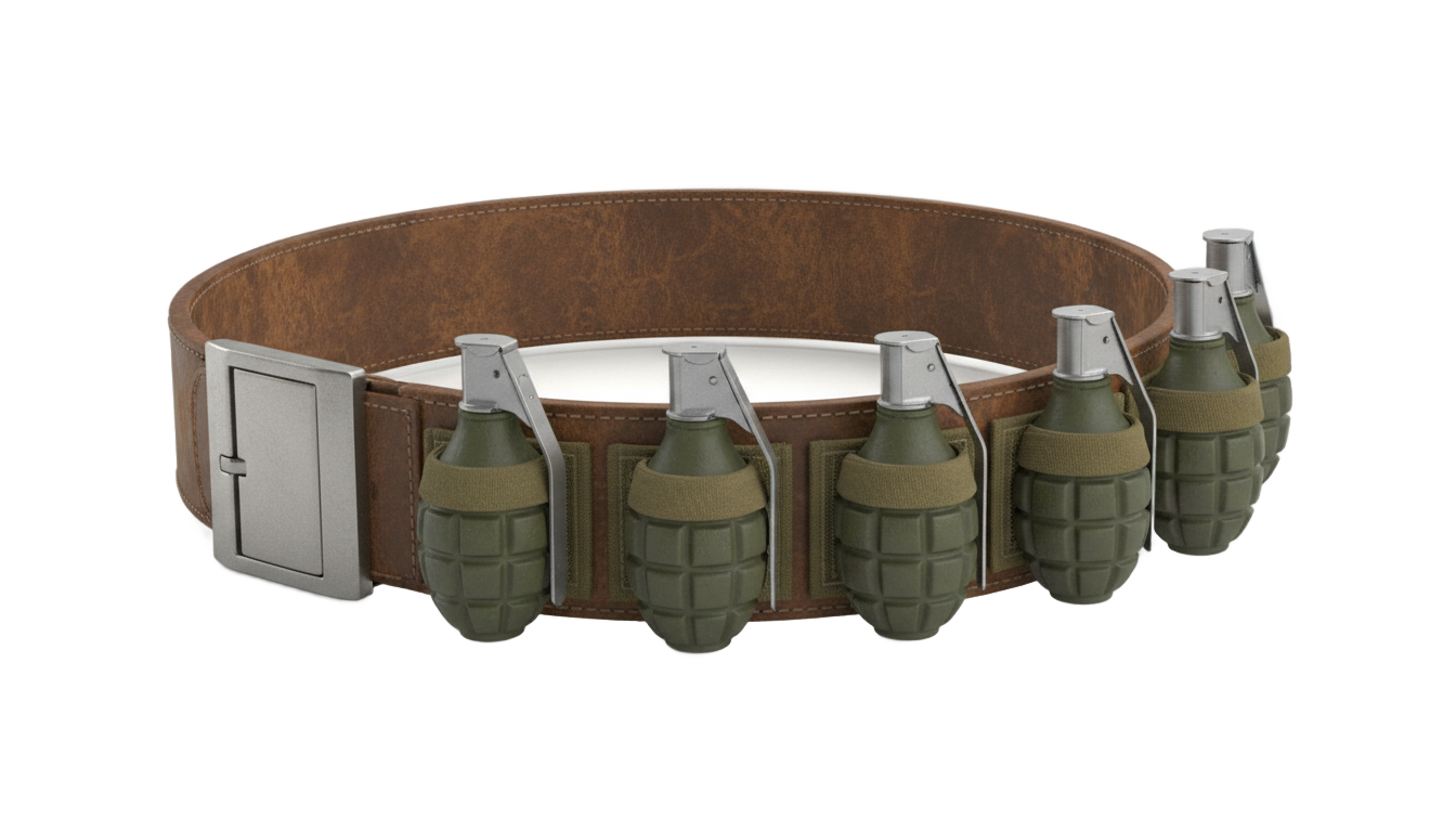 grenade belt png PNG transparent background