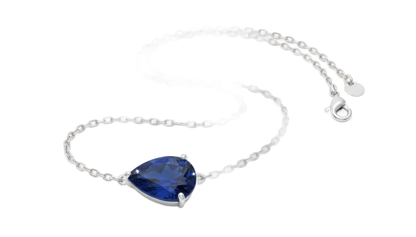 blue necklace png PNG transparent background