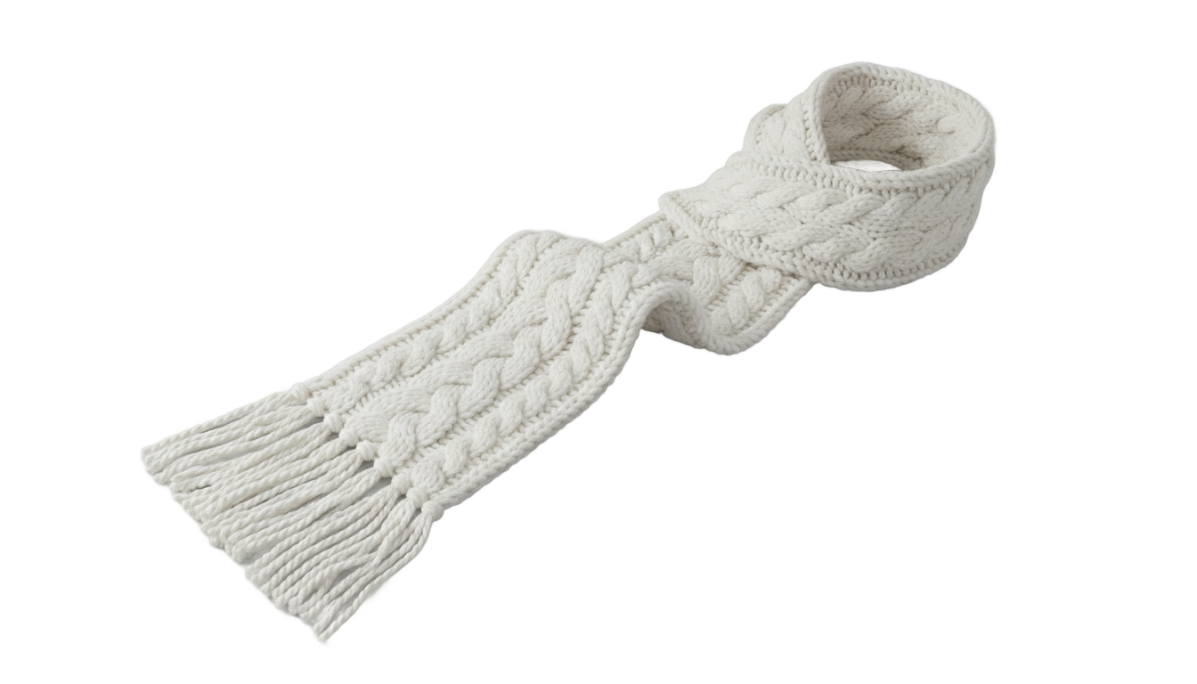white scarf png PNG transparent background