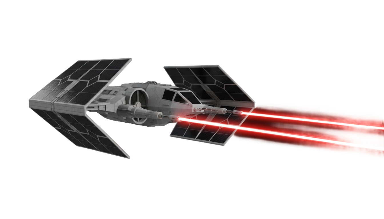 tie fighter shooting png PNG transparent background