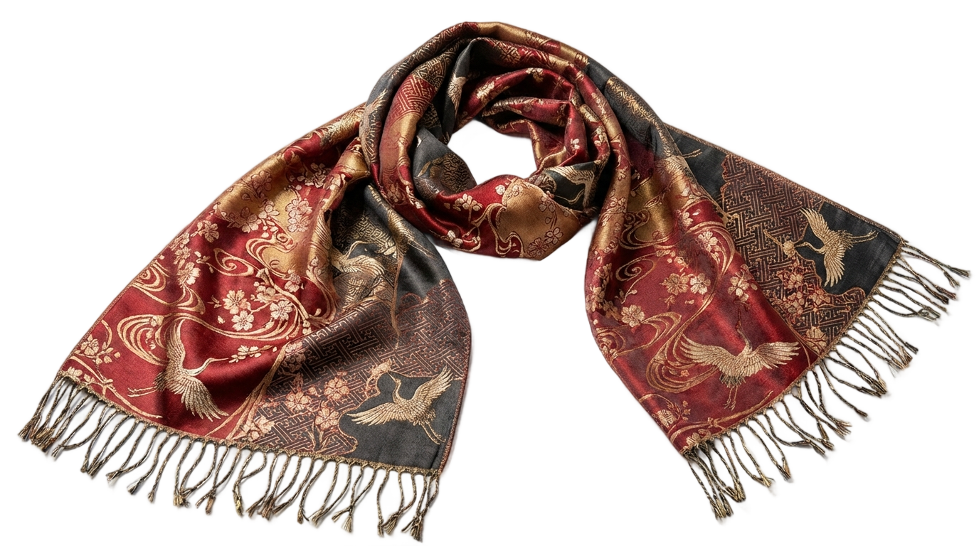 asian scarf png PNG transparent background