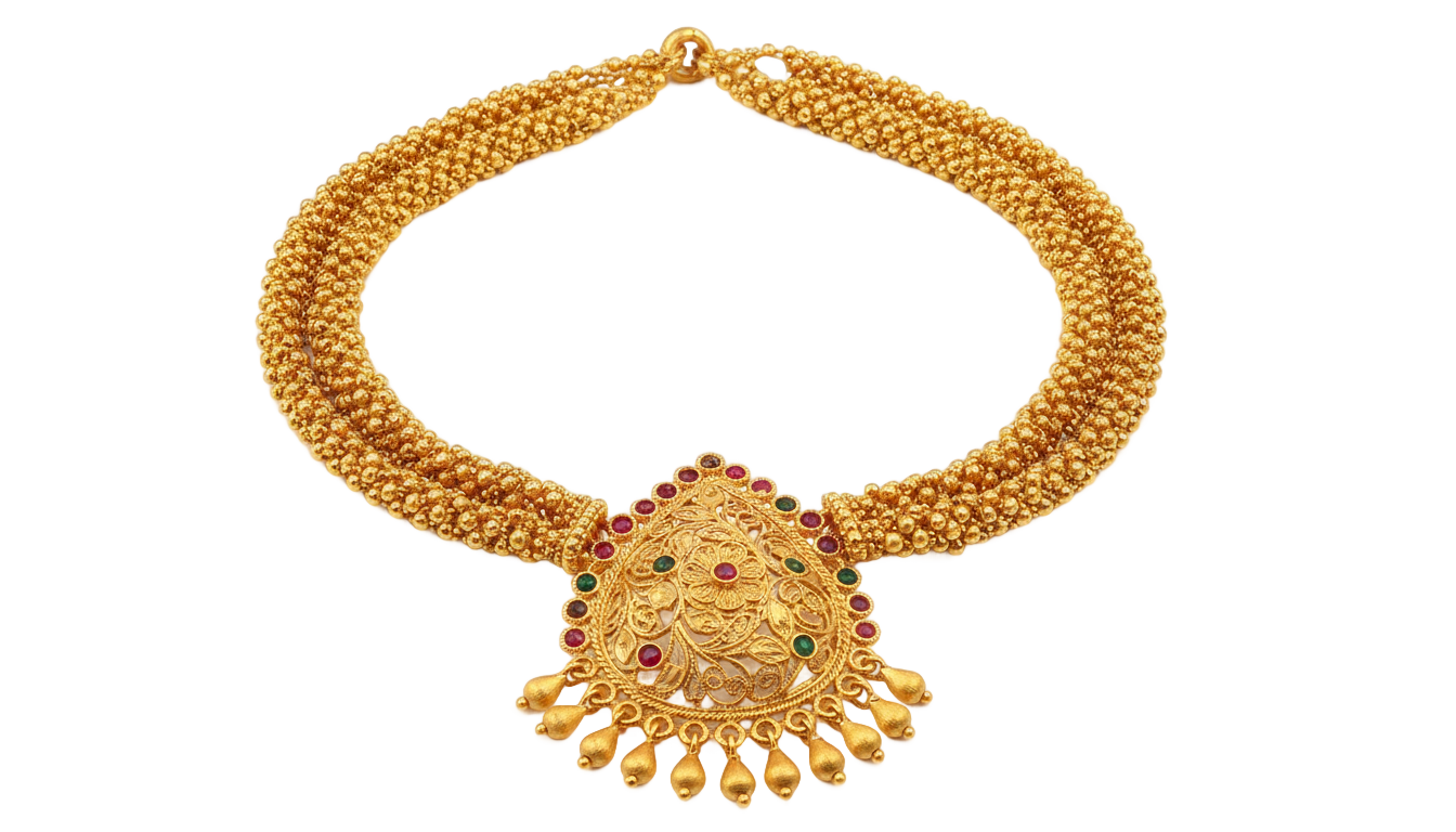 thushi necklace gold png PNG transparent background