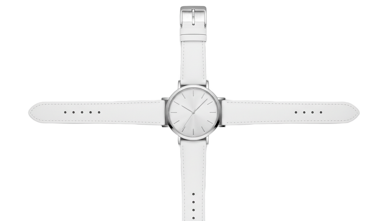 white watch png PNG transparent background