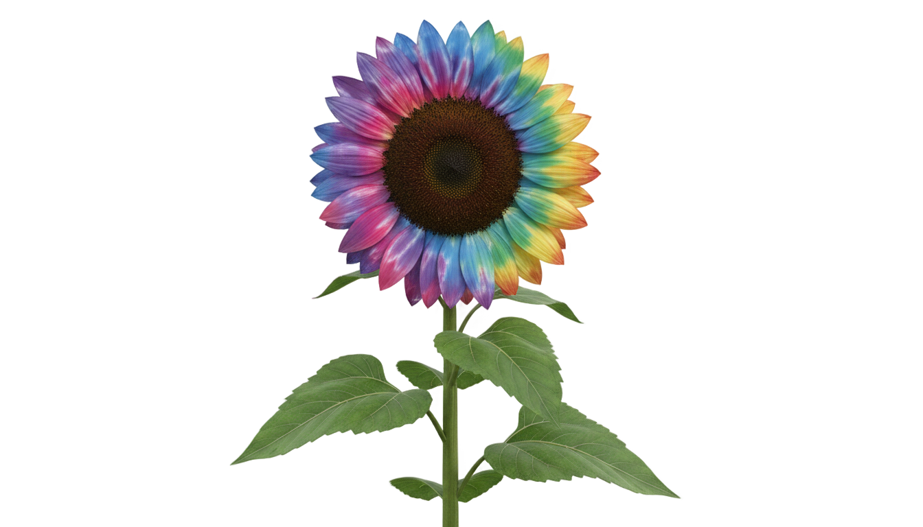 tie dye sunflower png PNG transparent background