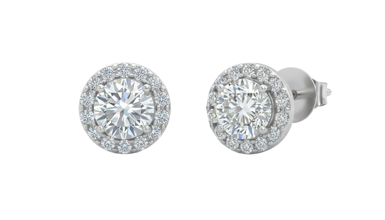 platinum earrings png PNG transparent background