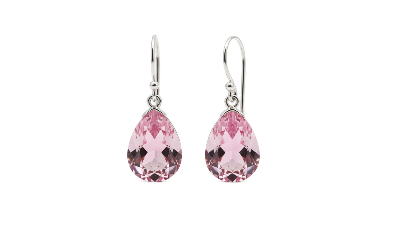 pink earrings png PNG transparent background