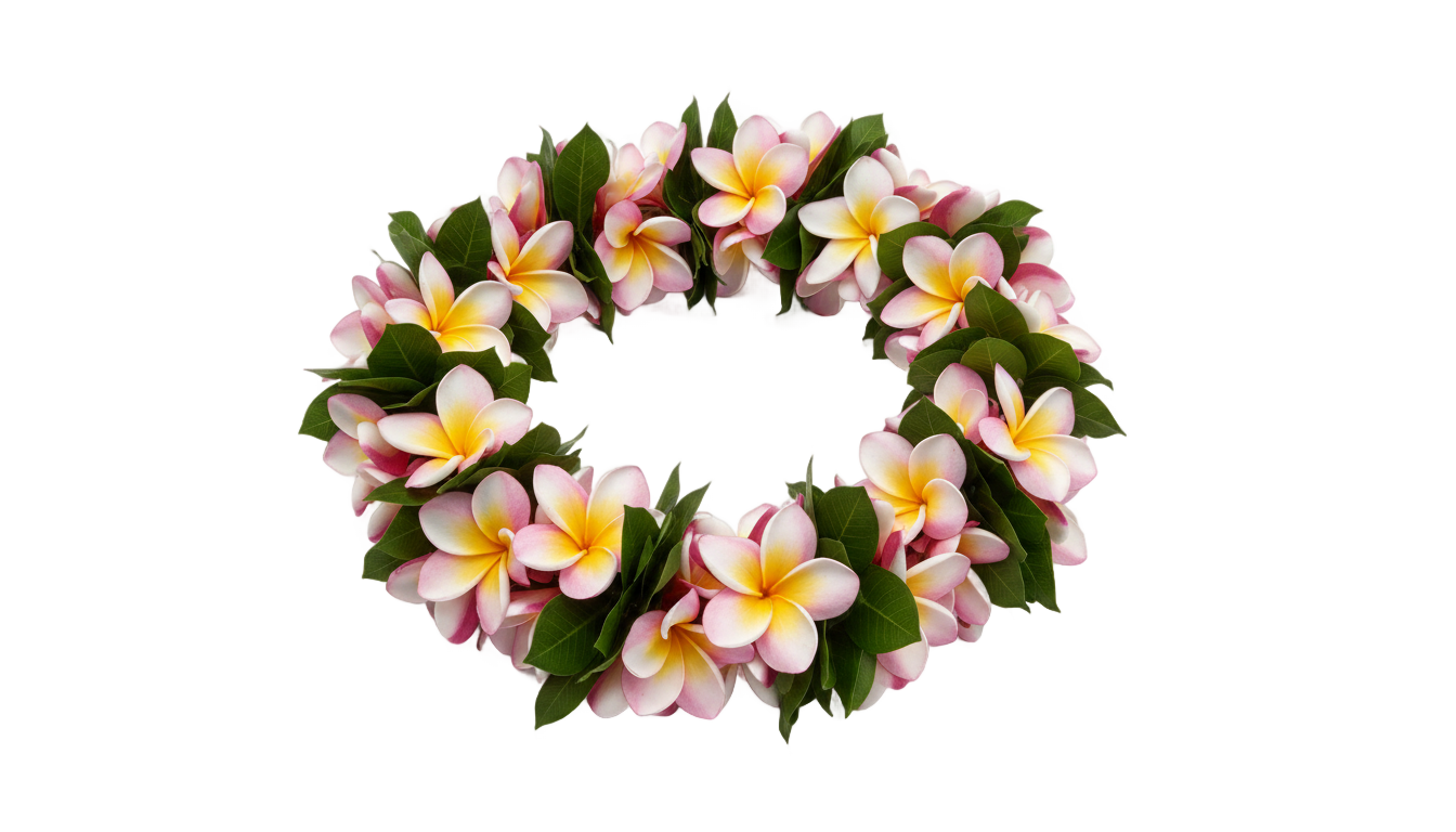 hawaiian necklace png PNG transparent background