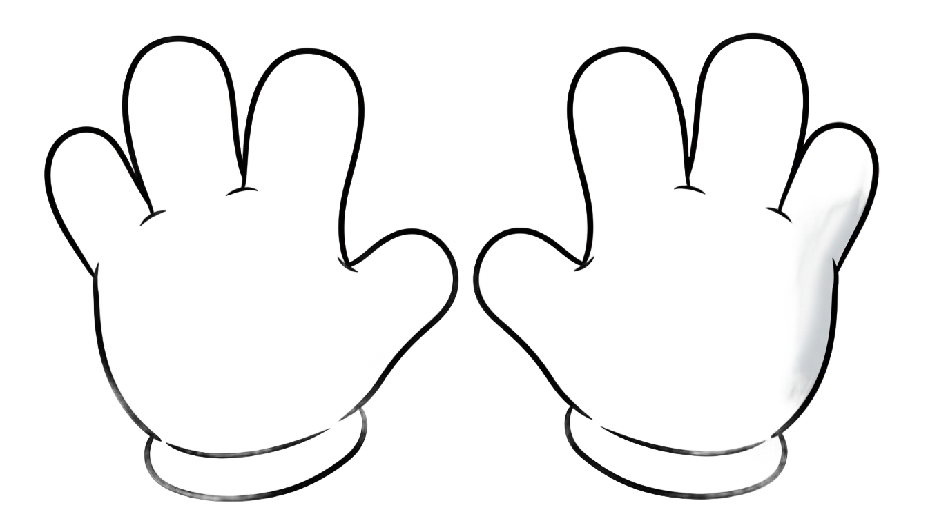cartoon gloves png PNG transparent background
