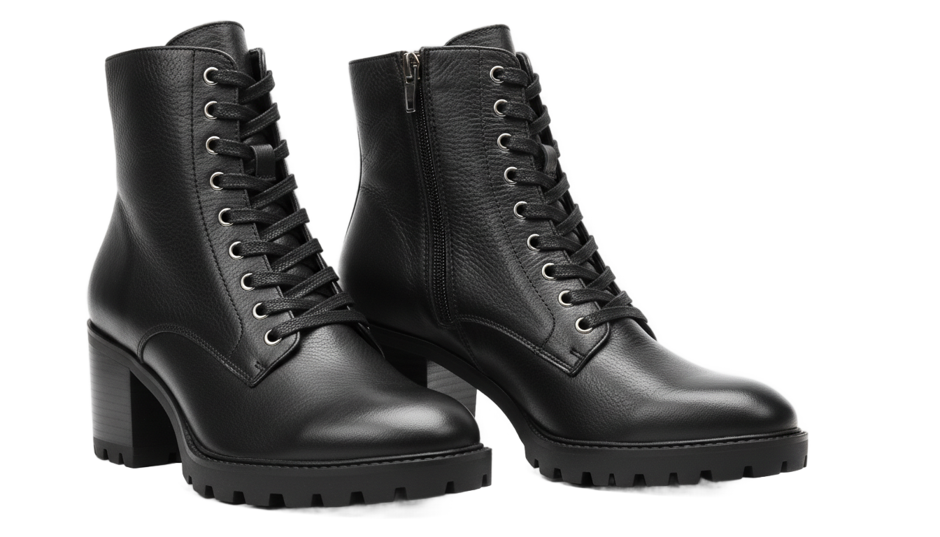 black boots png PNG transparent background
