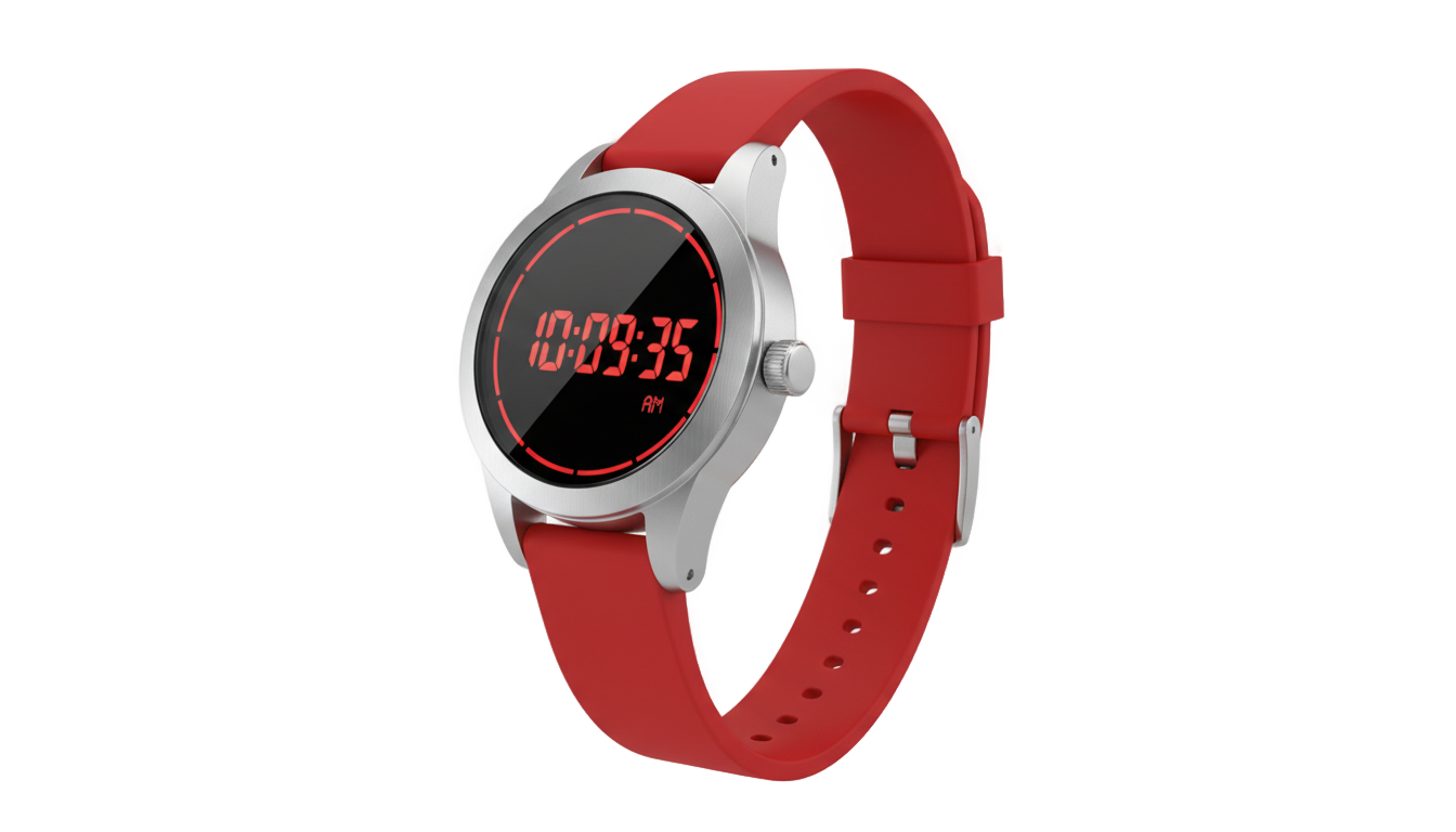 red watch png PNG transparent background