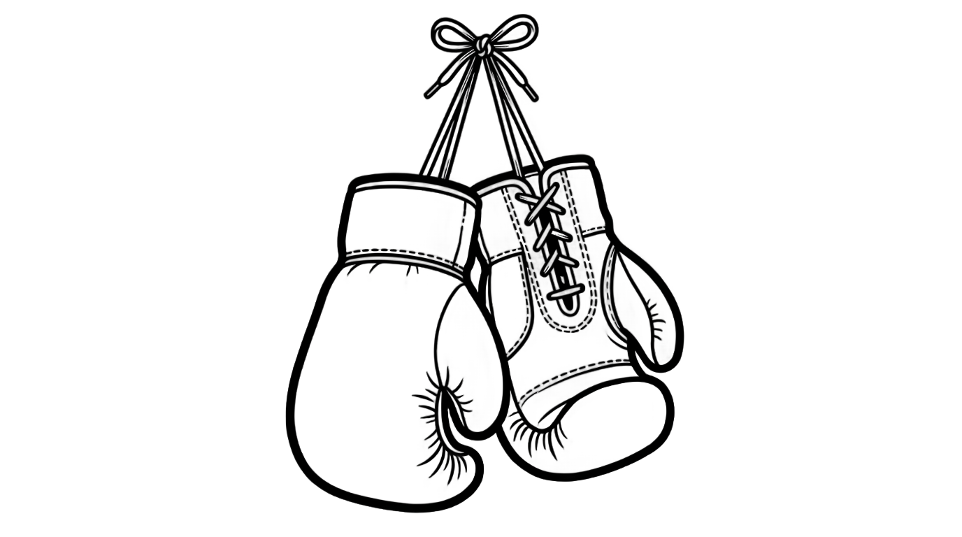 boxing gloves outline png PNG transparent background