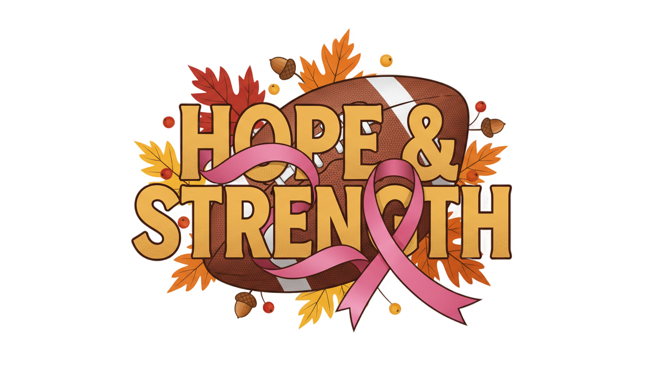 in october we wear pink and watch football png PNG transparent background