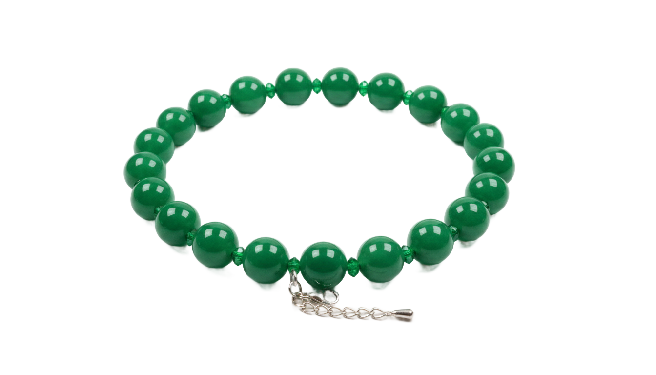 green necklace png PNG transparent background