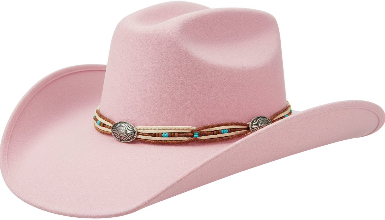 pink cowboy hat png PNG transparent background