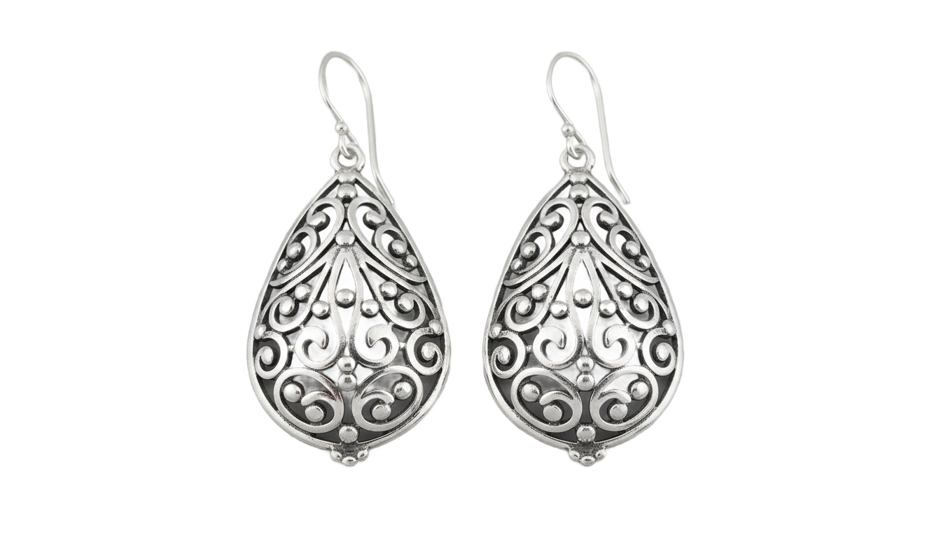png silvostyle earrings PNG transparent background