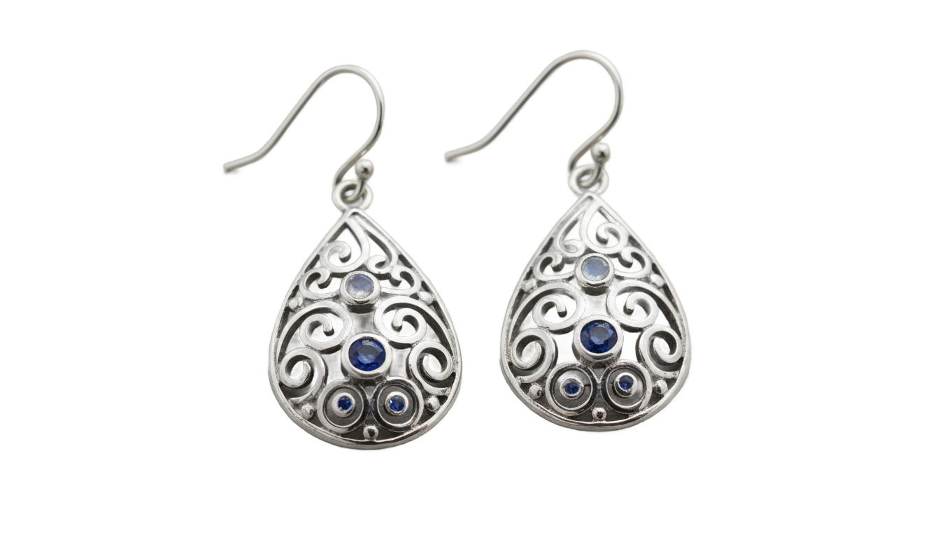 png jewellers silver earrings PNG transparent background