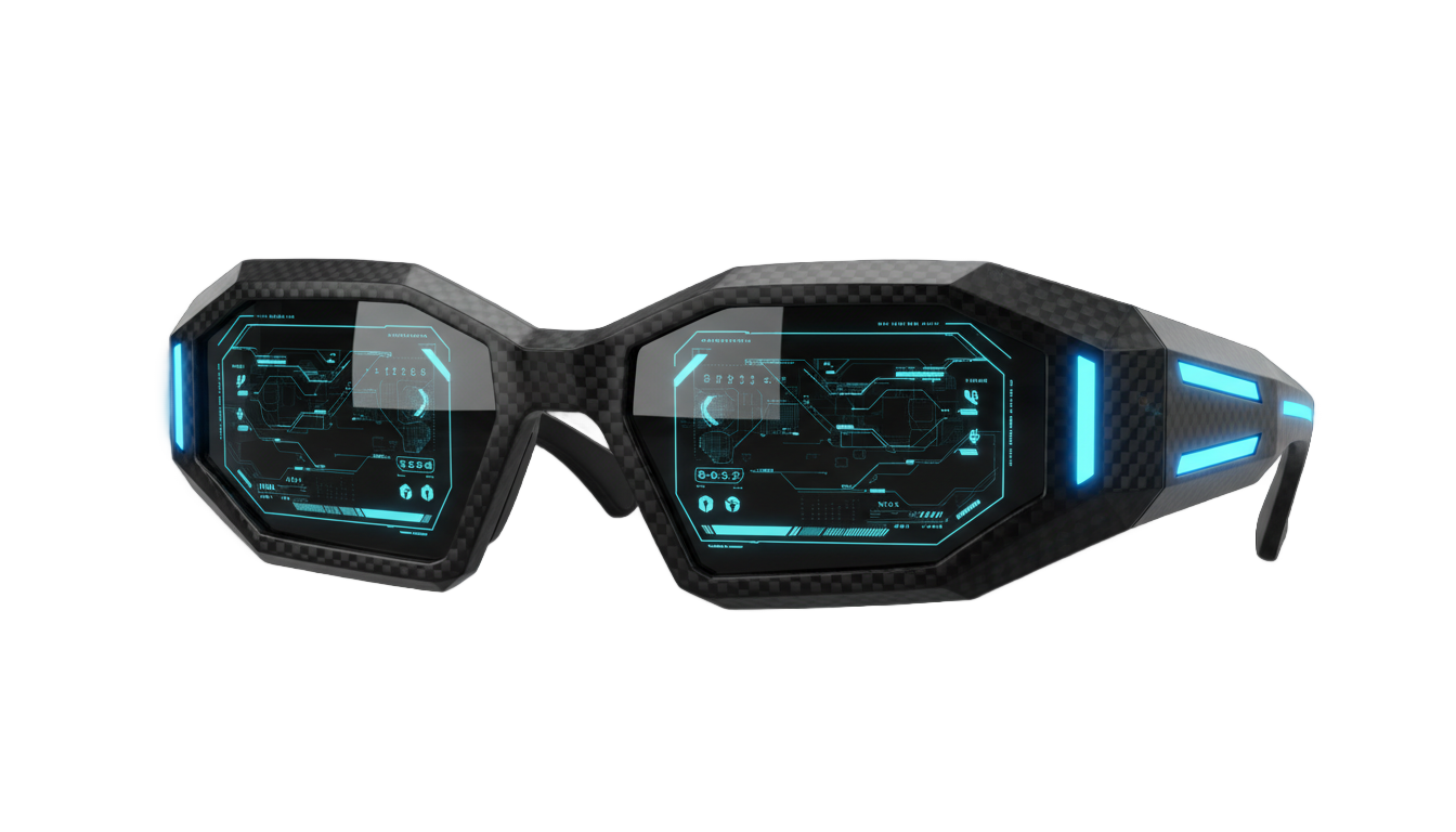 cyberpunk glasses png PNG transparent background