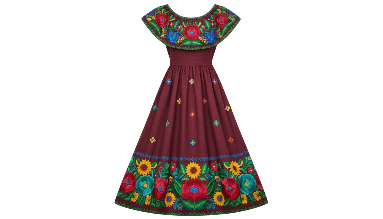 mexican dress png PNG transparent background