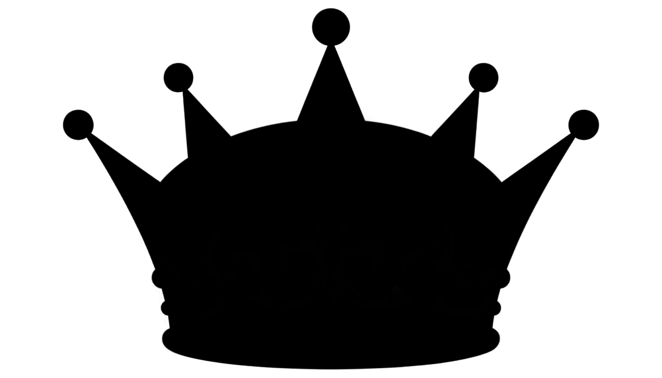 king crown silhouette png PNG transparent background