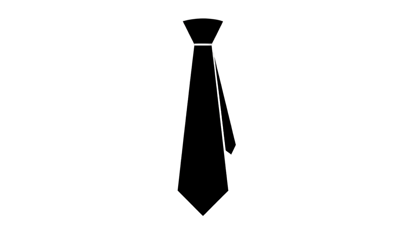 tie silhouette png PNG transparent background