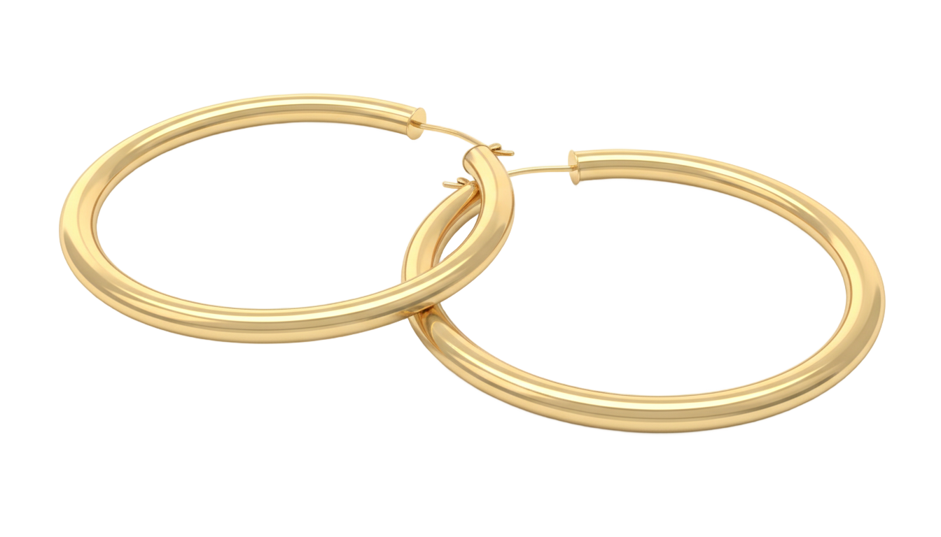 hoop earrings png PNG transparent background