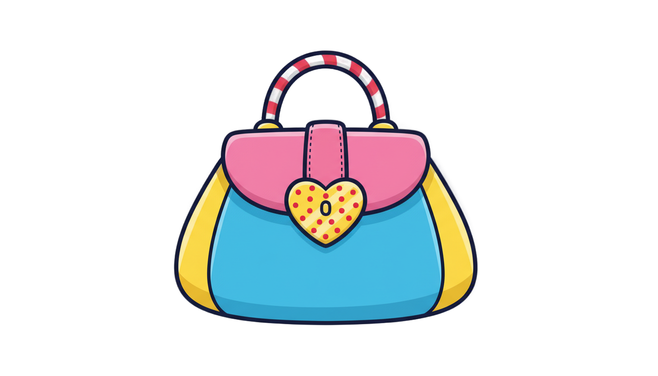 handbag cartoon png PNG transparent background
