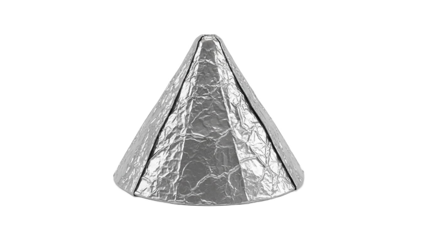 tin foil hat png PNG transparent background