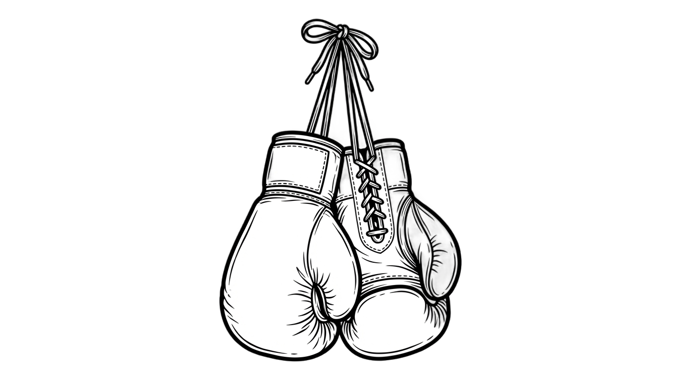 boxing gloves outline png PNG transparent background