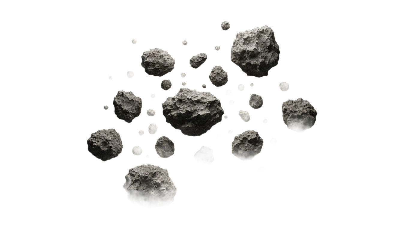 asteroid belt png PNG transparent background