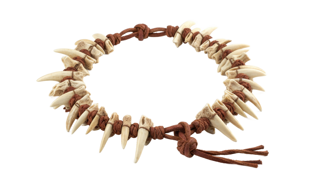 bone necklace png PNG transparent background