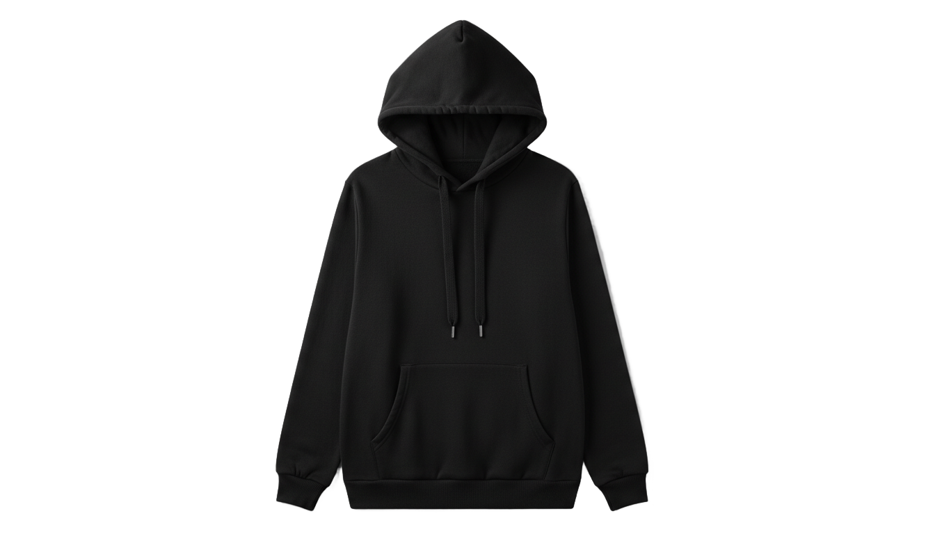 black hoodie mens png PNG transparent background