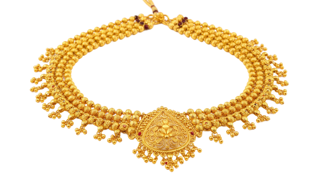 thushi necklace gold png PNG transparent background