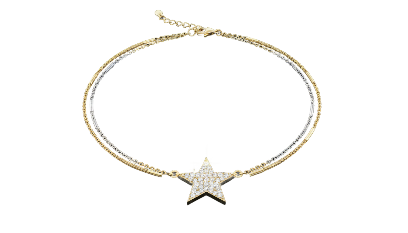 star necklace png PNG transparent background