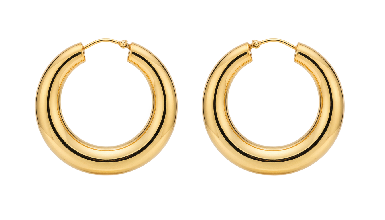 big earrings png PNG transparent background