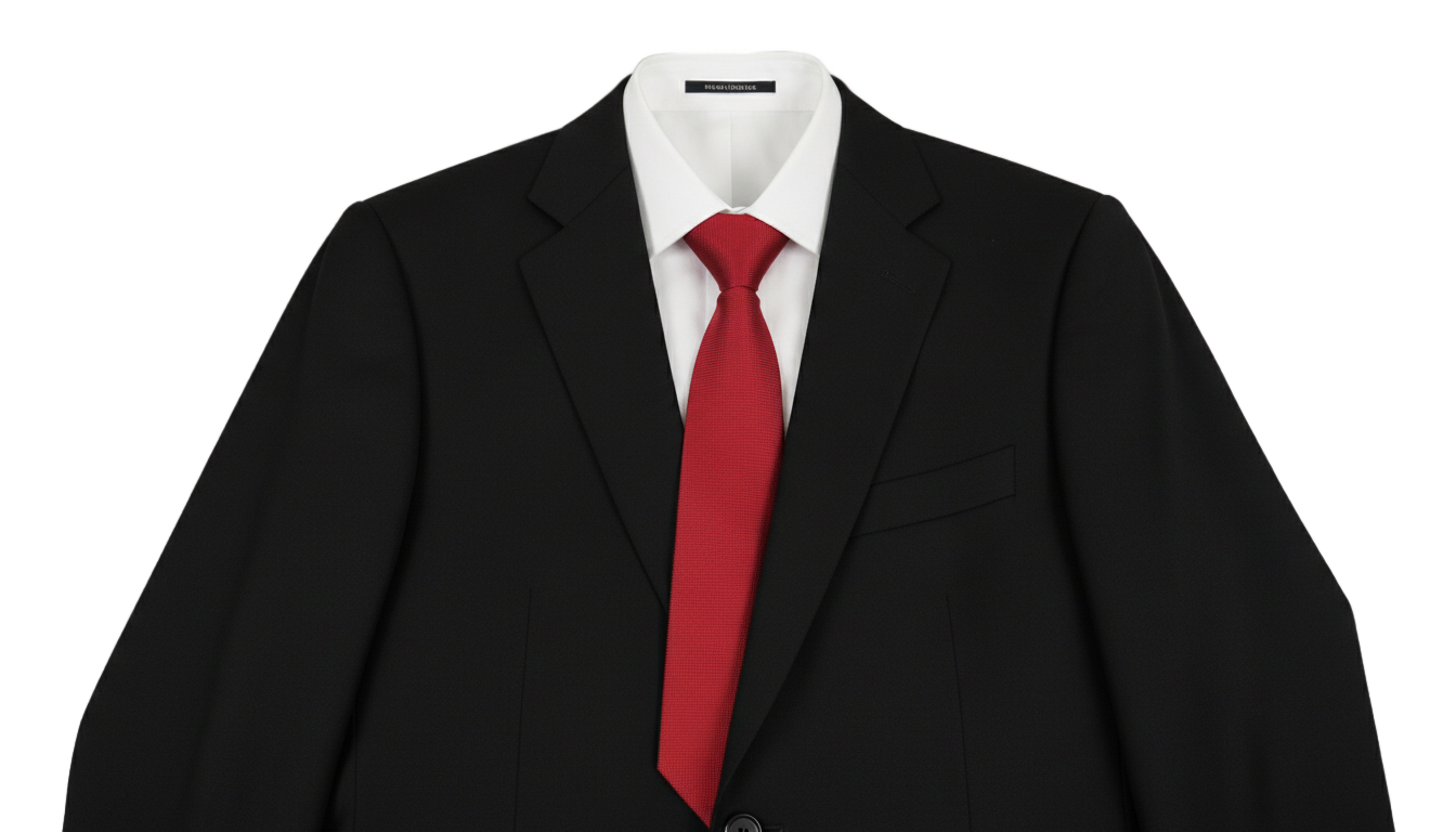black coat red tie png PNG transparent background