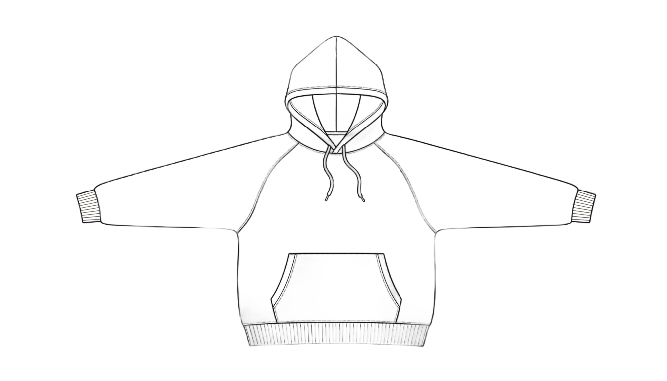 hoodie outline png PNG transparent background
