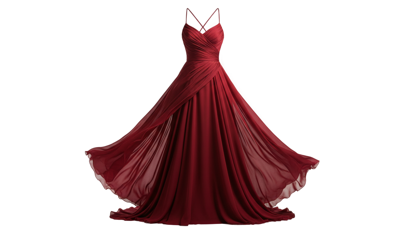 red dress png PNG transparent background