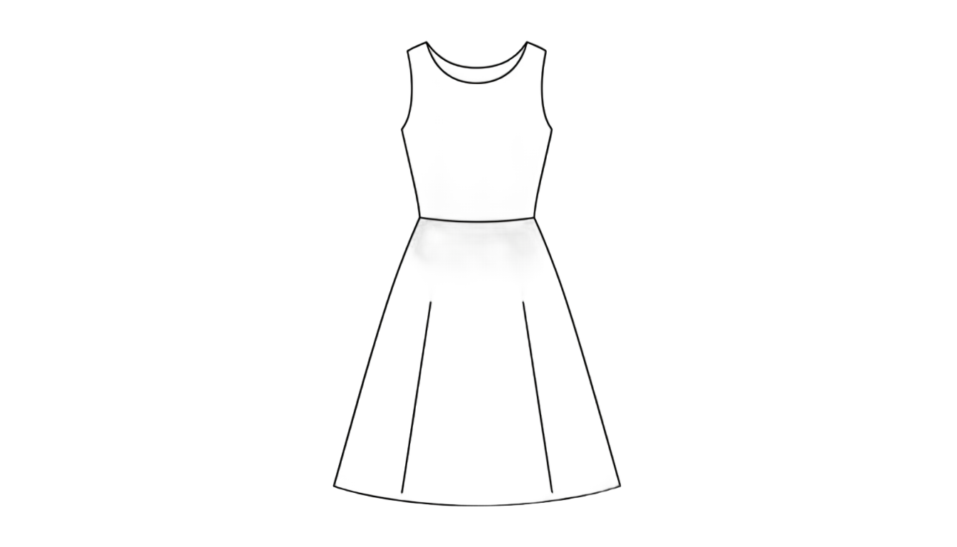 dress outline png PNG transparent background