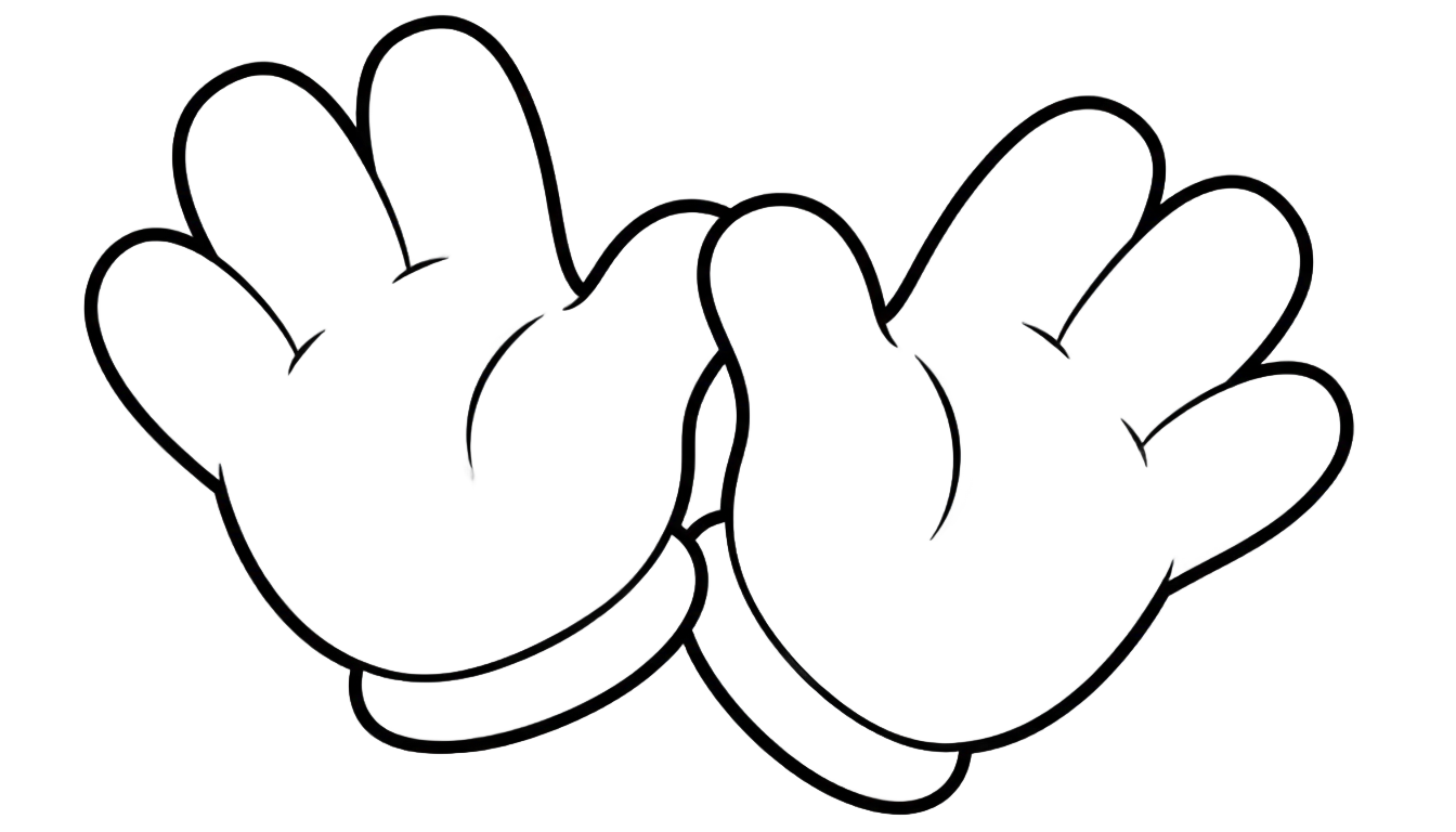 cartoon gloves png PNG transparent background
